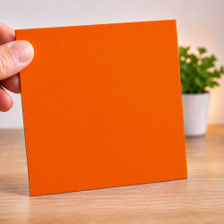 Plexiglass coulé orange 3mm